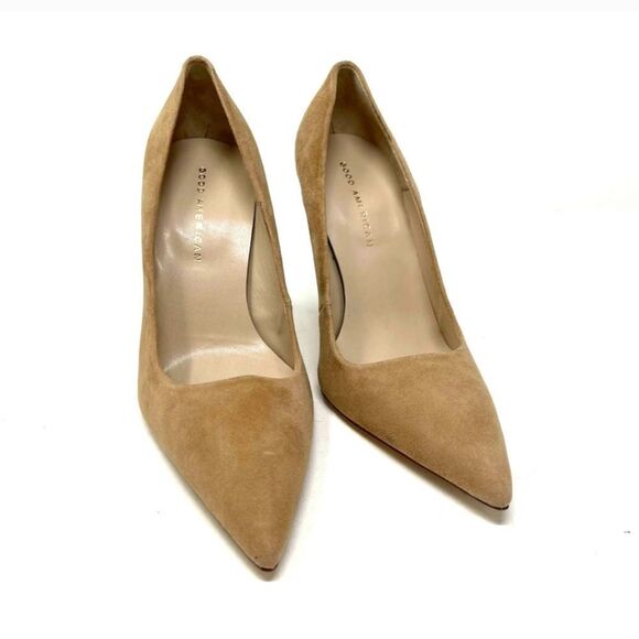 Good American The Icon Pump in Suede Nude 7.5 - Picture 4 of 9